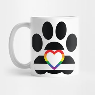 Pride Paw: LGBT Ally Pride Mug